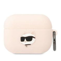 Karl Lagerfeld KARL LAGERFELD etui za APPLE Airpods Pro KLAPRUNCHP (3D Sil NFT Choupette) roza