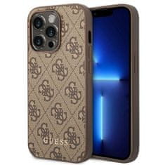 Guess GUESS etui za IPHONE 14 Pro Max GUHCP14XG4GFBR (4G Gold Logo), rjav