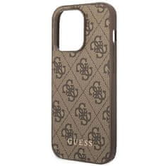 Guess GUESS etui za IPHONE 14 Pro Max GUHCP14XG4GFBR (4G Gold Logo), rjav