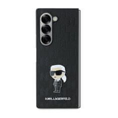 Karl Lagerfeld KARL LAGERFELD etui za SAMSUNG Z Fold 6 KLHCZFD6SAPKINPK (HC Saffiano Monogram Ikonik Pin) black