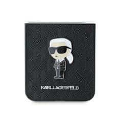 Karl Lagerfeld KARL LAGERFELD etui za SAMSUNG Z Flip 6 KLHCZF6SAPKINPK (HC Saffiano Monogram Ikonik Pin) black