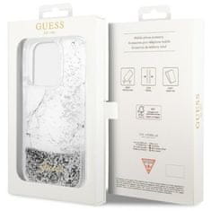 Guess GUESS etui za IPHONE 14 Pro GUHCP14LLCSGSGH (Liquid Glitter Marble) bela