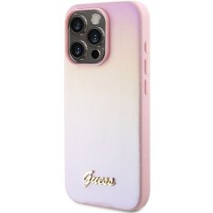 Guess GUESS etui za IPHONE 14 Pro GUHCP14LPSAIRSP (Saffiano Iridescent Script) roza