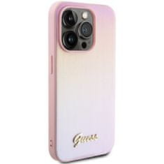 Guess GUESS etui za IPHONE 14 Pro GUHCP14LPSAIRSP (Saffiano Iridescent Script) roza