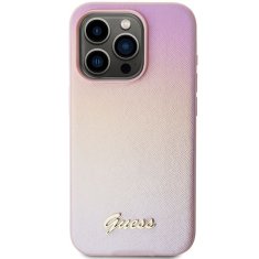 Guess GUESS etui za IPHONE 14 Pro GUHCP14LPSAIRSP (Saffiano Iridescent Script) roza