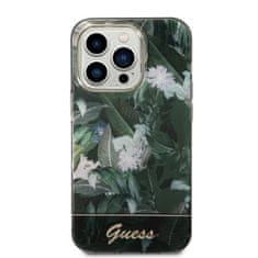 Guess GUESS etui za IPHONE 14 Pro GUHCP14LHGJGHA (Jungle Collection) zelen