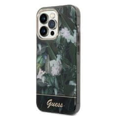 Guess GUESS etui za IPHONE 14 Pro GUHCP14LHGJGHA (Jungle Collection) zelen