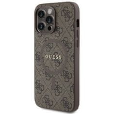 Guess GUESS etui za IPHONE 14 Pro Max združljiv z MagSafe GUHMP14XG4GFRW (4G Ring classic logo), rjav