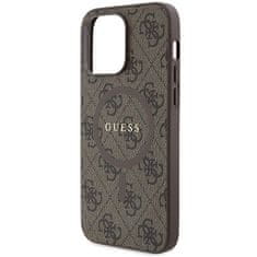 Guess GUESS etui za IPHONE 14 Pro Max združljiv z MagSafe GUHMP14XG4GFRW (4G Ring classic logo), rjav