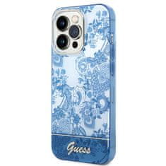 Guess GUESS etui za IPHONE 14 Pro GUHCP14LHGPLHB (IML Electro Cam TDJ), modri