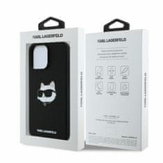 Karl Lagerfeld KARL LAGERFELD etui za IPHONE 16 Pro združljiv z MagSafe KLHMP16LSCHPPLK (Sil Choupette Head Print) črn