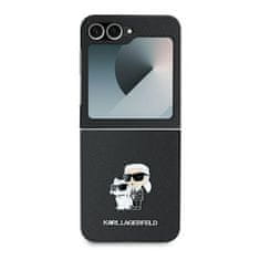 Karl Lagerfeld KARL LAGERFELD etui za SAMSUNG Z Flip 6 KLHCZF6SAPKCNPK (HC Saffiano KC Metal Pin) black