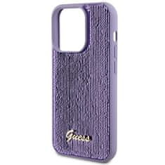 Guess GUESS etui za IPHONE 15 Pro GUHCP15LPSFDGSU (Sequin Script Metal) vijolična