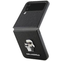 Karl Lagerfeld KARL LAGERFELD etui za SAMSUNG Z Flip 4 KLHCZF4SAKCNPK (Saffiano K&amp;C PIN) black