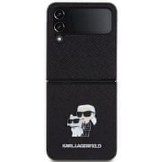 Karl Lagerfeld KARL LAGERFELD etui za SAMSUNG Z Flip 4 KLHCZF4SAKCNPK (Saffiano K&amp;C PIN) black