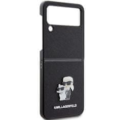 Karl Lagerfeld KARL LAGERFELD etui za SAMSUNG Z Flip 4 KLHCZF4SAKCNPK (Saffiano K&amp;C PIN) black