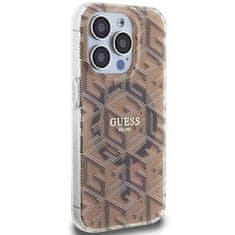 Guess GUESS etui za IPHONE 15 Pro Max združljiv z MagSafe GUHMP15XHGCUSTGW za iPhone 15 Pro Max (združljiv z Magsafe / IML GCUBE / brown)