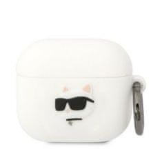 Karl Lagerfeld KARL LAGERFELD etui za APPLE Airpods 3 KLA3RUNCHH (3D Sil NFT Choupette) bela