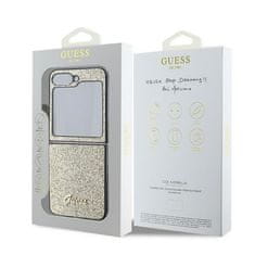 Guess GUESS etui za SAMSUNG Z Flip 6 GUHCZF6HGGSHD (HC PU 4G Glitter Script) zlati