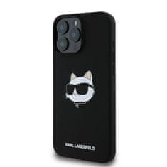 Karl Lagerfeld KARL LAGERFELD etui za IPHONE 16 Pro Max združljiv z MagSafe KLHMP16XSCHPPLK (Sil Choupette Head Print) črn