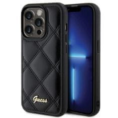 Guess GUESS etui za IPHONE 15 Pro GUHCP15LPSQSQSK (Quilted Metal Logo) črn