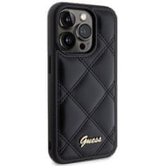 Guess GUESS etui za IPHONE 15 Pro GUHCP15LPSQSQSK (Quilted Metal Logo) črn