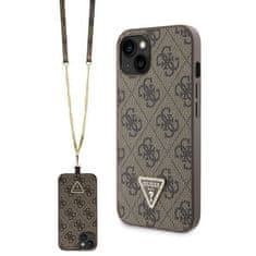 Guess GUESS etui za IPHONE 13 / 14 / 15 GUHCP14SP4TDSCPW (Crossbody 4G Metal Logo) rjav