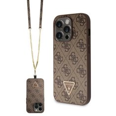 Guess GUESS etui za IPHONE 14 Pro GUHCP14LP4TDSCPW (Crossbody 4G Metal Logo), rjav