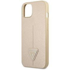 Guess GUESS etui za IPHONE 13 / 14 / 15 GUHCP14SPSATLE (SaffianoTriangle Logo) beige