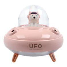 OEM Aromaterapevtski vlažilnik zraka/odpralnik UFO roza