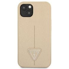 Guess GUESS etui za IPHONE 13 / 14 / 15 GUHCP14SPSATLE (SaffianoTriangle Logo) beige