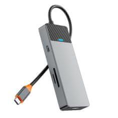 WiWU WiWU - HUB A721HD USB3.1x2+PD(100W)+USB-C(3.1)+SD/TF(3.0)+HDMI (4K60HZ)