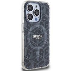 Guess GUESS etui za IPHONE 15 Pro Max združljiv z MagSafe GUHMP15XHGCUSTGK (IML GCUBE) črn