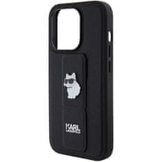 Karl Lagerfeld KARL LAGERFELD etui za IPHONE 14 Pro KLHCP14LGSACHPK (Gripstand Saffiano choupette PIN) black