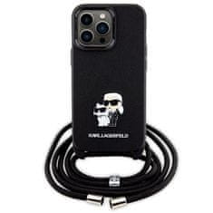 Karl Lagerfeld KARL LAGERFELD etui za IPHONE 13 Pro KLHCP13LSAKCPSK (Saffiano KC Metal PIN Crossbody) black