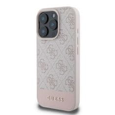 Guess GUESS etui za IPHONE 16 Pro GUHCP16LG4GLPI (4G PU Bottom Stripe) roza