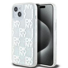 DKNY DKNY etui za IPHONE 15 DKHCP15SLCPEPT (DKNY HC Liquid Glitters W/Checkered Pattern) white