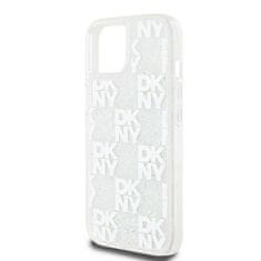 DKNY DKNY etui za IPHONE 15 DKHCP15SLCPEPT (DKNY HC Liquid Glitters W/Checkered Pattern) white