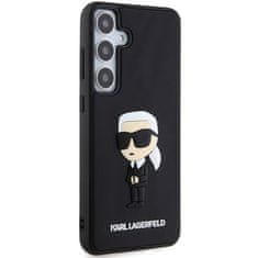 Karl Lagerfeld KARL LAGERFELD etui za SAMSUNG S24 Plus KLHCS24M3DRKINK (3D RUBBER IKONIK NFT) črn