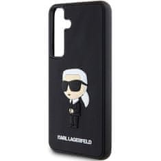 Karl Lagerfeld KARL LAGERFELD etui za SAMSUNG S24 Plus KLHCS24M3DRKINK (3D RUBBER IKONIK NFT) črn