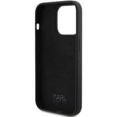 Karl Lagerfeld KARL LAGERFELD etui za IPHONE 15 Pro Max KLHCP15XSKSBMCK (Silikonski Karl Script Logo) črn