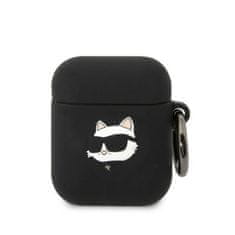 Karl Lagerfeld KARL LAGERFELD etui za APPLE Airpods 1 / 2 KLA2RUNCHK (3D Sil NFT Choupette) black