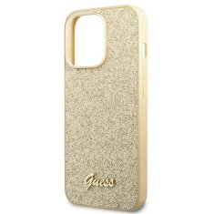 Guess GUESS etui za IPHONE 14 Pro Max GUHCP14XHGGSHD (Glitter Flakes Script Metal Logo) zlato