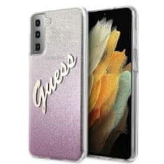 Guess GUESS etui za SAMSUNG S21 Plus GUHCS21MPCUGLSPI (Glitter Gradient Script) roza