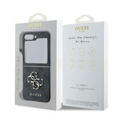 Guess GUESS etui za SAMSUNG Z Flip 6 GUHCZF64GMGGR (PU 4G Leather Metal Logo) black