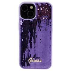 Guess GUESS etui za IPHONE 13 / 14 / 15 GUHCP15SPSFDGSU (Sequin Script Metal) vijolična