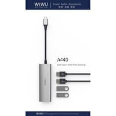 WiWU WiWU - HUB Alpha A440 Pro USB C na 4x USB3.0