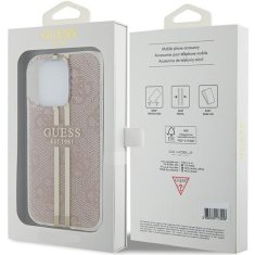 Guess GUESS etui za IPHONE 14 Pro Max GUHCP14XH4PSEGP (4G Gold Stripe) roza