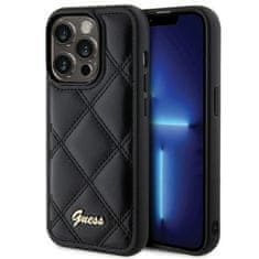 Guess GUESS etui za IPHONE 15 Pro Max GUHCP15XPSQSQSK (Quilted Metal Logo) črn