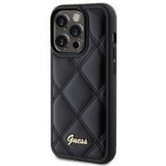 Guess GUESS etui za IPHONE 15 Pro Max GUHCP15XPSQSQSK (Quilted Metal Logo) črn